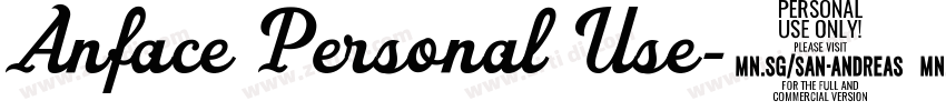 Anface Personal Use字体转换